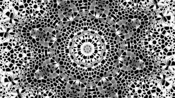 Trasformare Cerchio Ornamentale Modello Mandala Rotondo Filmati Loop Senza Soluzione — Video Stock