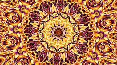 Süs daire dönüştürme. Yuvarlak mandala desen. Sorunsuz döngü görüntüleri.