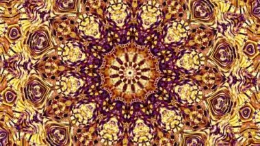 Süs daire dönüştürme. Yuvarlak mandala desen. Sorunsuz döngü görüntüleri.