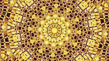 Süs daire dönüştürme. Yuvarlak mandala desen. Sorunsuz döngü görüntüleri.