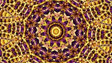 Süs daire dönüştürme. Yuvarlak mandala desen. Sorunsuz döngü görüntüleri.