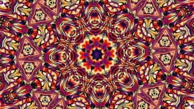 Süs daire dönüştürme. Yuvarlak mandala desen. Sorunsuz döngü görüntüleri.