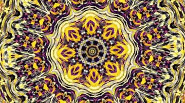 Süs daire dönüştürme. Yuvarlak mandala desen. Sorunsuz döngü görüntüleri.