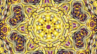 Süs daire dönüştürme. Yuvarlak mandala desen. Sorunsuz döngü görüntüleri.