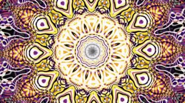 Süs daire dönüştürme. Yuvarlak mandala desen. Sorunsuz döngü görüntüleri.