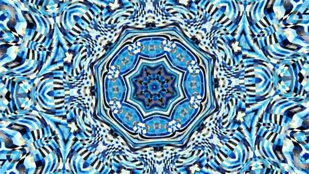 Transformando Círculo Ornamental Padrão Mandala Redondo Imagens Loop Sem Costura — Vídeo de Stock