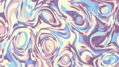 Rasgele dalgalı doku hareketli. Psychedelic müzik arka plan dönüştürme. Döngü hareketli görüntüleri.