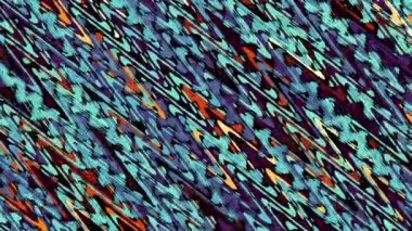 Rasgele dalgalı doku hareketli. Psychedelic müzik arka plan dönüştürme. Döngü hareketli görüntüleri.