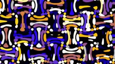 Rasgele dalgalı doku hareketli. Psychedelic müzik arka plan dönüştürme. Döngü hareketli görüntüleri.