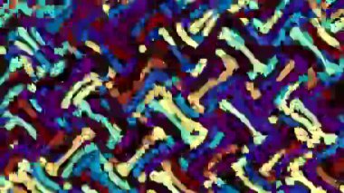 Rasgele dalgalı doku hareketli. Psychedelic müzik arka plan dönüştürme. Döngü hareketli görüntüleri.