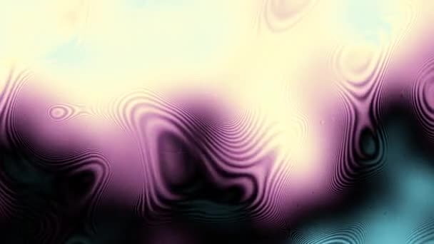 Moving Random Wavy Texture Psychedelic Transforming Background Looping Animated Footage — Stock Video