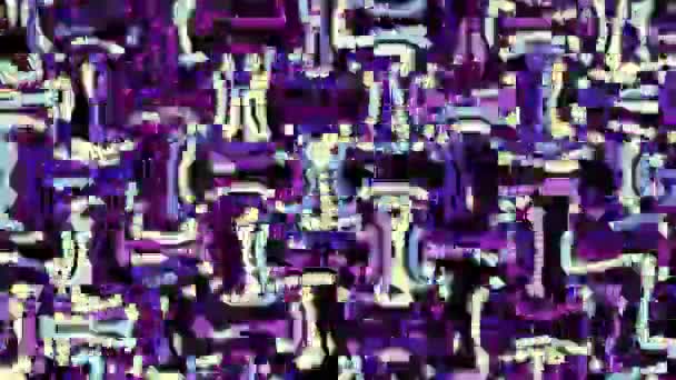 Przesuwając Losowo Falisty Tekstury Psychodelia Transformacji Tło Zapętlanie Animowane Nagrania — Wideo stockowe