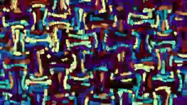 Rasgele dalgalı doku hareketli. Psychedelic müzik arka plan dönüştürme. Döngü hareketli görüntüleri.