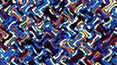 Rasgele dalgalı doku hareketli. Psychedelic müzik arka plan dönüştürme. Döngü hareketli görüntüleri.