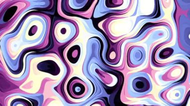 Rasgele dalgalı doku hareketli. Psychedelic müzik arka plan dönüştürme. Döngü hareketli görüntüleri.