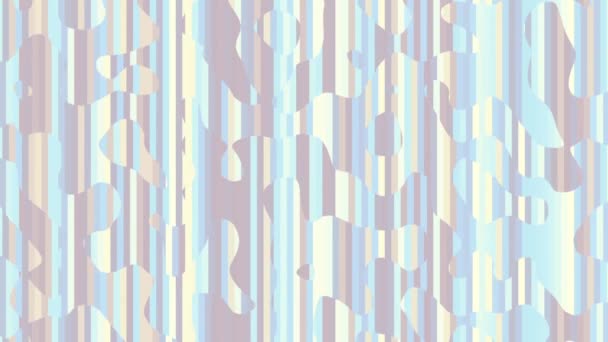 Texture ondulée aléatoire en mouvement. Psychédélique transformant arrière-plan. Boucle de séquences animées .