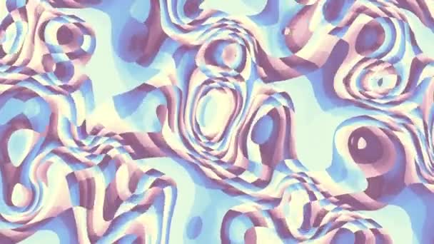 Переміщення Випадкової Хвилястої Текстури Психоделічне Перетворення Фону Циклічні Анімовані Кадри — стокове відео