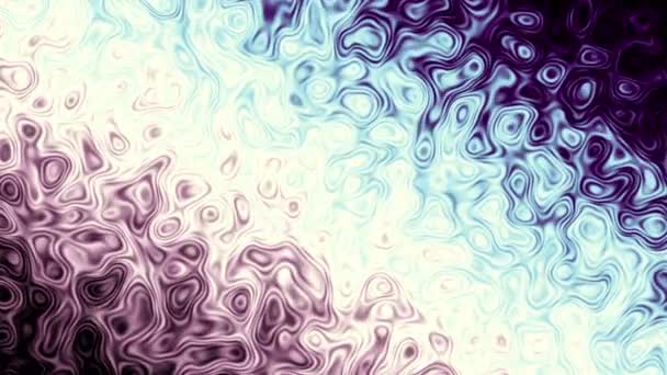 Moving Random Wavy Texture Psychedelic Transforming Background Looping Animated Footage — Stock Video