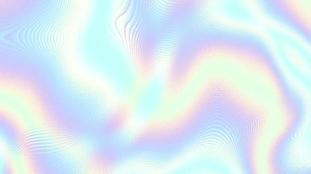 Moving Random Wavy Texture Psychedelic Transforming Background Looping Animated Footage — Stock Video