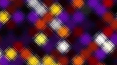 Yanıp sönen ışıklar. Kusursuz döngü soyut hareket arkaplanı. Odaklanamayan arkaplanda bulanık ışıkların parlaması.