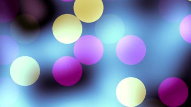 Yanıp sönen ışıklar. Kusursuz döngü soyut hareket arkaplanı. Odaklanamayan arkaplanda bulanık ışıkların parlaması.