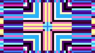 Geometrik arka plan hareketli. Dönüştürme soyut şekiller. Kesintisiz döngü görüntüleri.