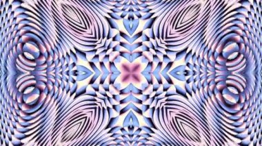 Simetrik soyut süsleme. Eğri şekiller dönüşümü. Soyut görüntüleri döngü.