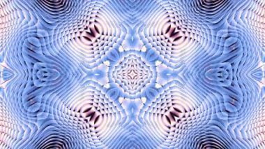 Simetrik soyut süsleme. Eğri şekiller dönüşümü. Soyut görüntüleri döngü.