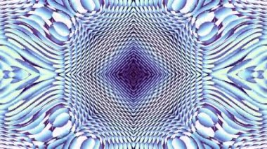 Simetrik soyut süsleme. Eğri şekiller dönüşümü. Soyut görüntüleri döngü.