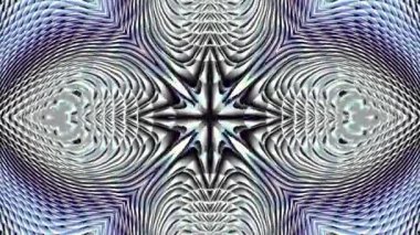 Simetrik soyut süsleme. Eğri şekiller dönüşümü. Soyut görüntüleri döngü.