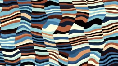 Rasgele dalgalı doku hareketli. Psychedelic müzik arka plan dönüştürme. Döngü hareketli görüntüleri.