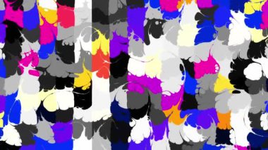 Rasgele dalgalı doku hareketli. Psychedelic müzik arka plan dönüştürme. Döngü hareketli görüntüleri.