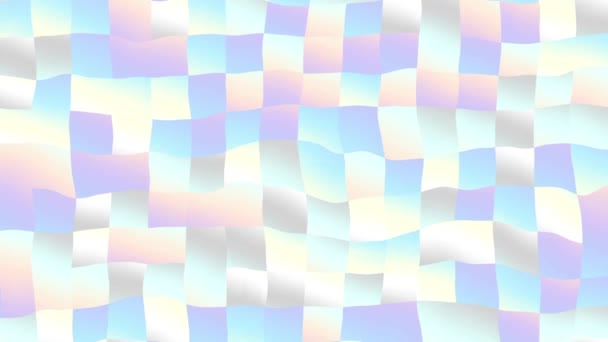 Texture ondulée aléatoire en mouvement. Psychédélique transformant arrière-plan. Boucle de séquences animées .