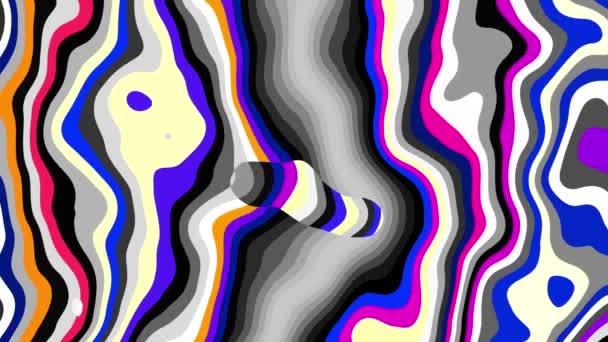 移动随机波浪纹理 迷幻转化的背景 循环动画素材 — 图库视频影像