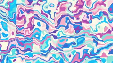 Rasgele dalgalı doku hareketli. Psychedelic müzik arka plan dönüştürme. Döngü hareketli görüntüleri.