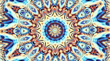 Soyut dönüşüm süs mandala daire iplik. Sorunsuz döngü görüntüleri.