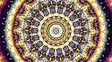 Soyut dönüşüm süs mandala daire iplik. Sorunsuz döngü görüntüleri.