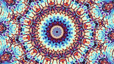 Soyut dönüşüm süs mandala daire iplik. Sorunsuz döngü görüntüleri.