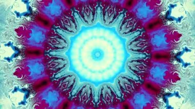 Soyut dönüşüm süs mandala daire iplik. Sorunsuz döngü görüntüleri.