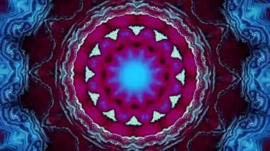 Soyut dönüşüm süs mandala daire iplik. Sorunsuz döngü görüntüleri.