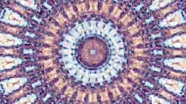 Soyut dönüşüm süs mandala daire iplik. Sorunsuz döngü görüntüleri.