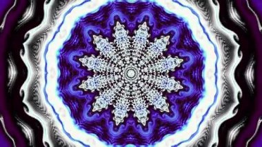 Soyut dönüşüm süs mandala daire iplik. Sorunsuz döngü görüntüleri.