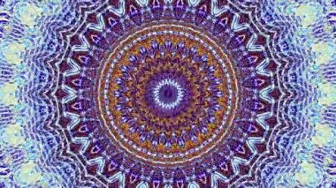 Soyut dönüşüm süs mandala daire iplik. Sorunsuz döngü görüntüleri.