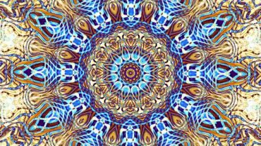 Soyut dönüşüm süs mandala daire iplik. Sorunsuz döngü görüntüleri.