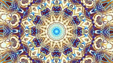 Soyut dönüşüm süs mandala daire iplik. Sorunsuz döngü görüntüleri.