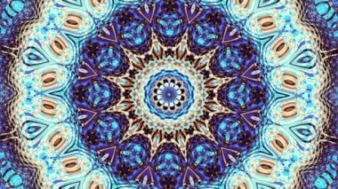 Soyut dönüşüm süs mandala daire iplik. Sorunsuz döngü görüntüleri.