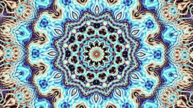 Soyut dönüşüm süs mandala daire iplik. Sorunsuz döngü görüntüleri.