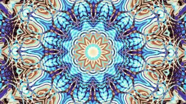Soyut dönüşüm süs mandala daire iplik. Sorunsuz döngü görüntüleri.