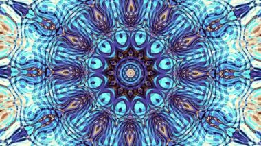 Soyut dönüşüm süs mandala daire iplik. Sorunsuz döngü görüntüleri.