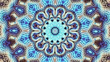 Soyut dönüşüm süs mandala daire iplik. Sorunsuz döngü görüntüleri.
